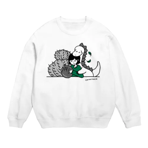 green Crew Neck Sweatshirt