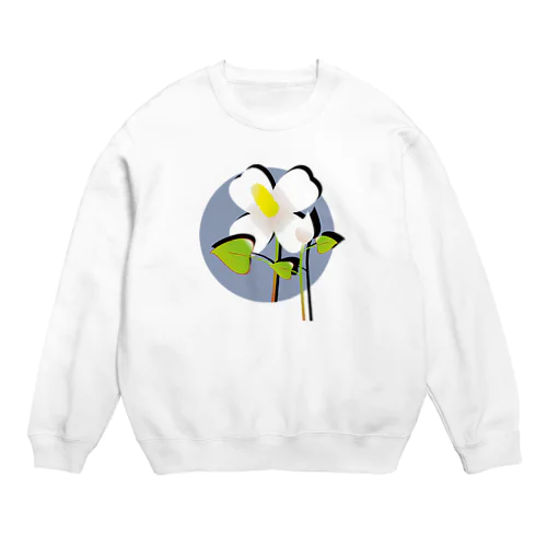 ドクダミの花 Crew Neck Sweatshirt