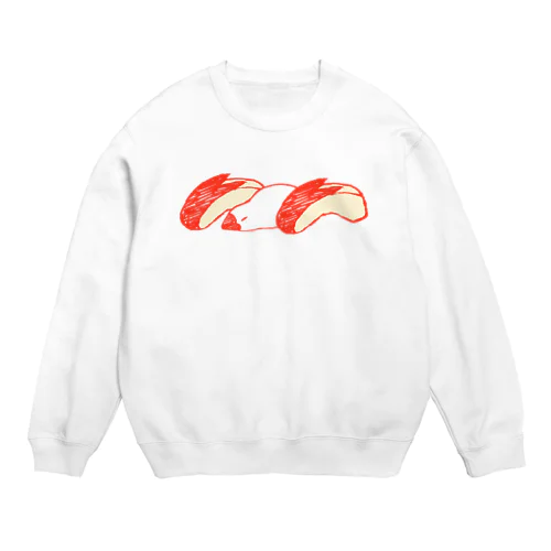 うさぎリンゴ文鳥 Crew Neck Sweatshirt