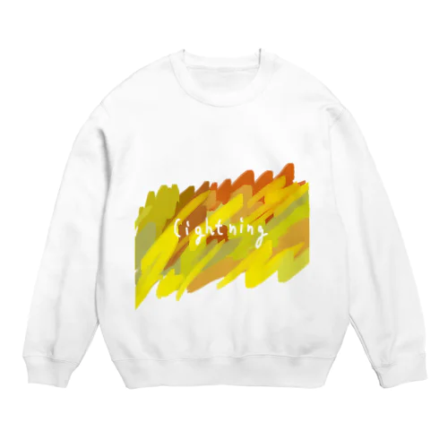 黄色の閃光 Crew Neck Sweatshirt