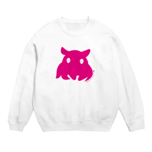 ねむいメンダコ牡丹 Crew Neck Sweatshirt