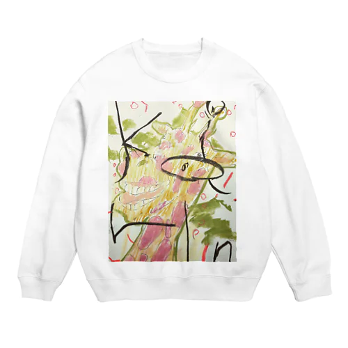 キリンさんが好きです。 Crew Neck Sweatshirt