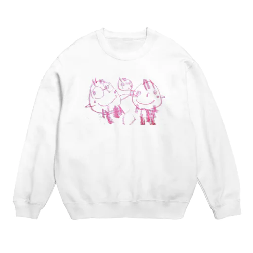 仲良し家族 Crew Neck Sweatshirt