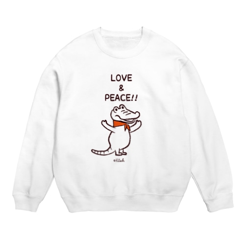 ワニさん　パンダのおはなし Crew Neck Sweatshirt