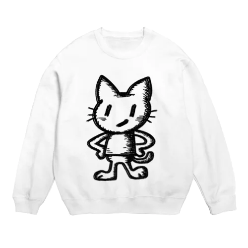 ドヤ顔ねこ Crew Neck Sweatshirt