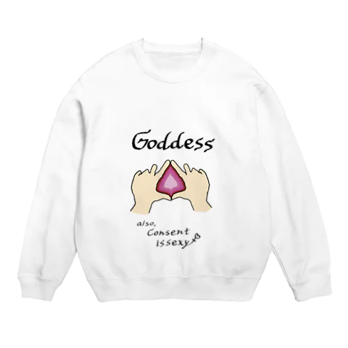 【Goddess-pride&sexual consent】 Crew Neck Sweatshirt