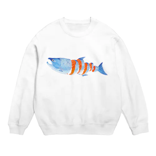 しゃけの輪切り Crew Neck Sweatshirt