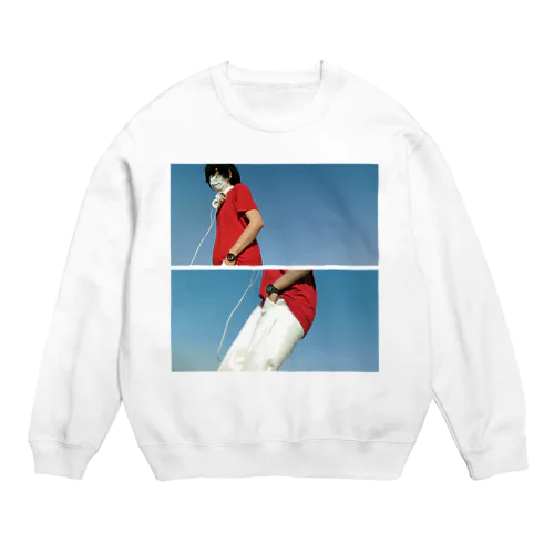 赤青問わずに踊ろうぜ Crew Neck Sweatshirt