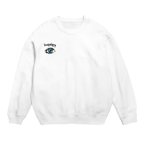 眉毛が文字認証のアレ Crew Neck Sweatshirt