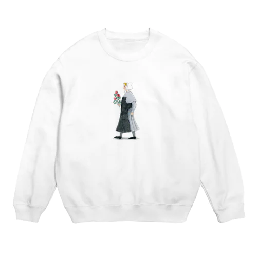 花積むシベスター Crew Neck Sweatshirt