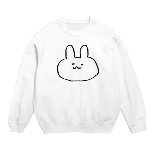 シンプルなうさぎ Crew Neck Sweatshirt