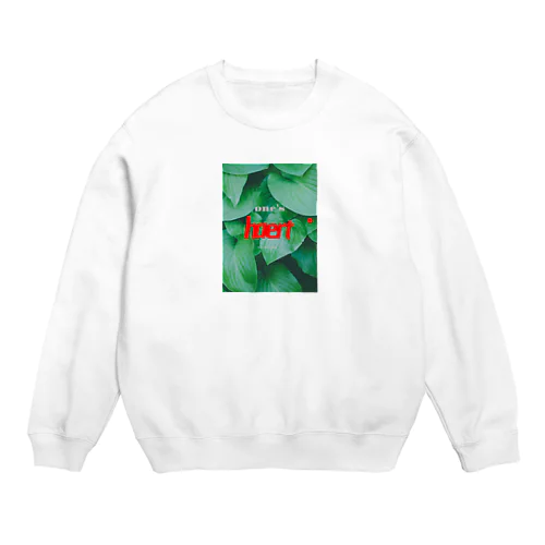 openess one's heart Crew Neck Sweatshirt