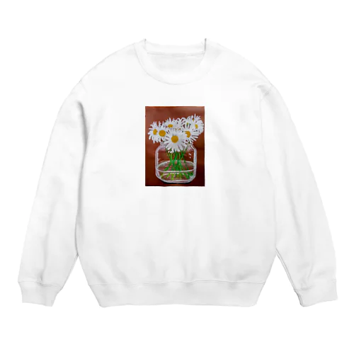 小瓶のマーガレット Crew Neck Sweatshirt