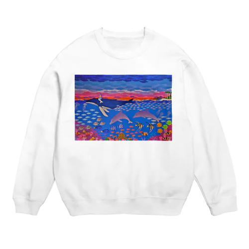 夜の海物語 Crew Neck Sweatshirt