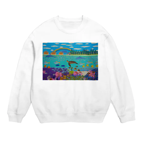 ニューカレドニアのサンゴ礁 Crew Neck Sweatshirt