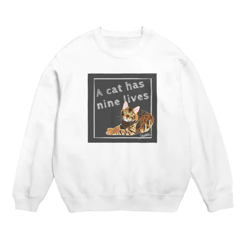 ベンガルキャット Crew Neck Sweatshirt