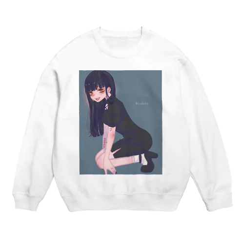 舌ピちゃん Crew Neck Sweatshirt