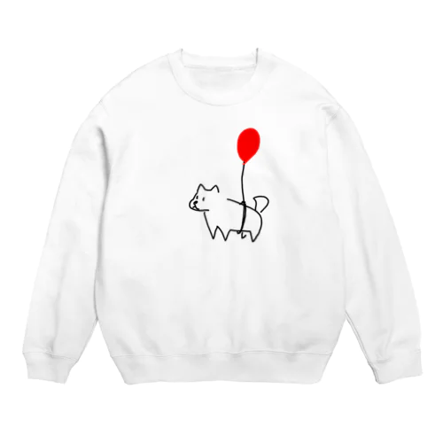 犬と風船 Crew Neck Sweatshirt