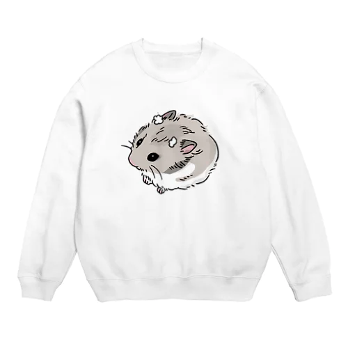 ハムスターのレイちゃん Crew Neck Sweatshirt