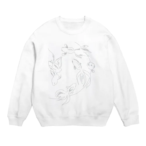 縁起のいい金魚 Crew Neck Sweatshirt