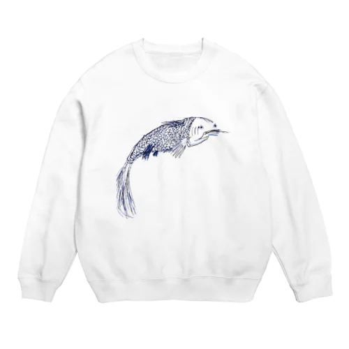 Blanquito the Koi fish Crew Neck Sweatshirt