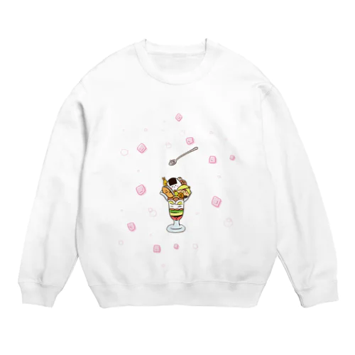 おにぎりパフェ Crew Neck Sweatshirt