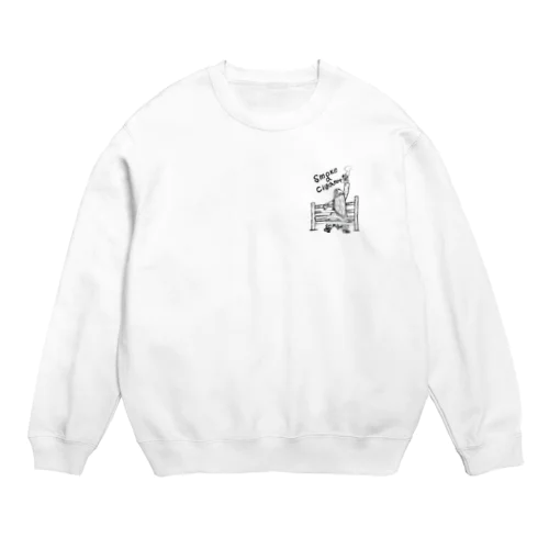 瘋癲少女の一服 Crew Neck Sweatshirt