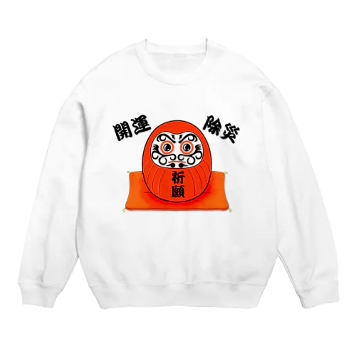 祈願達磨 Crew Neck Sweatshirt