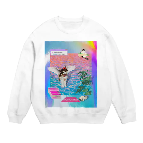 vintage vaporwave Crew Neck Sweatshirt