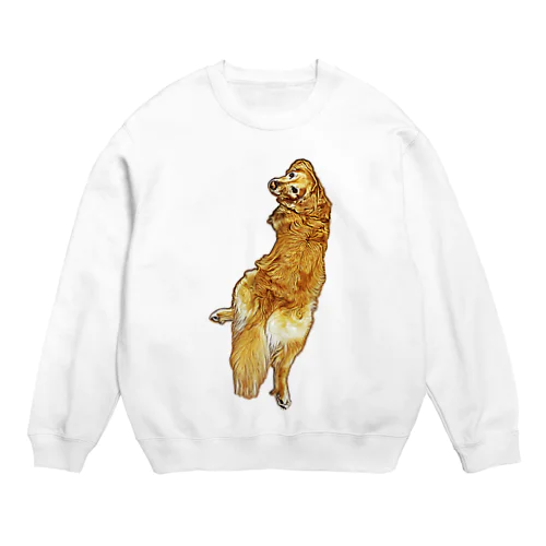 golden retriever Crew Neck Sweatshirt