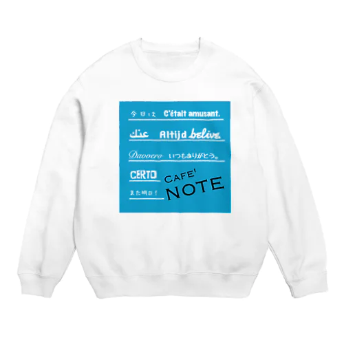 cafe NOTE Crew Neck Sweatshirt