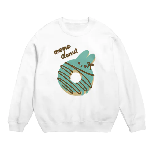 【復刻】memeドーナッツ（チョコミント） Crew Neck Sweatshirt