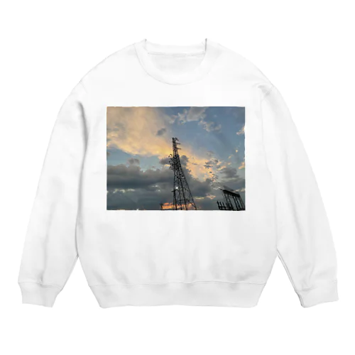 (セール中)Sunset over the tower Crew Neck Sweatshirt