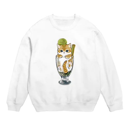 肉球堪能パフェ Crew Neck Sweatshirt