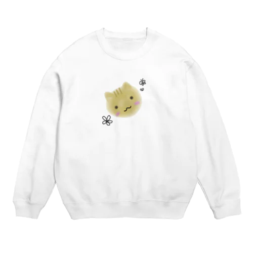 ぽわぽわねこ Crew Neck Sweatshirt