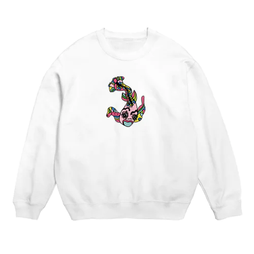 魚肉たんぱく　kun Crew Neck Sweatshirt