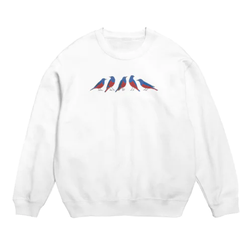 イソヒヨドリくん 2 Crew Neck Sweatshirt