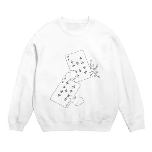 クローバーどろぼう Crew Neck Sweatshirt