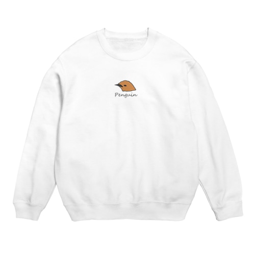 ブランドロゴ風ペンギン＠キングヒナ Crew Neck Sweatshirt