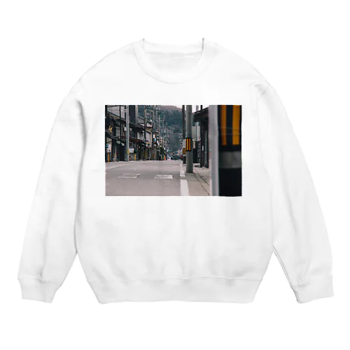 central shopping district　#Tシャツのよはくを埋める Crew Neck Sweatshirt