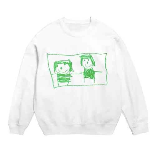 ふたりで て をつないでいるところ Crew Neck Sweatshirt