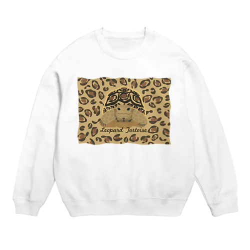 ヒョウ柄ヒョウモンガメさん Crew Neck Sweatshirt