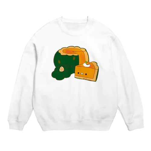 まるごとかぼちゃプリン Crew Neck Sweatshirt