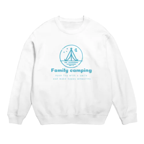 familly canping Crew Neck Sweatshirt