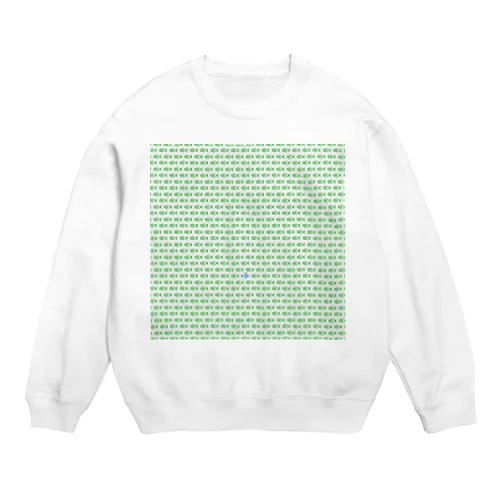 魚玉模様 グリーン Crew Neck Sweatshirt