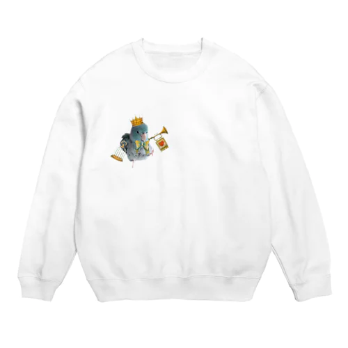 お散歩マメちゃんスウェット Crew Neck Sweatshirt