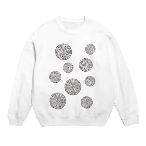 ドットまるまる般若心経 Crew Neck Sweatshirt