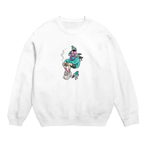 ハトガール Crew Neck Sweatshirt