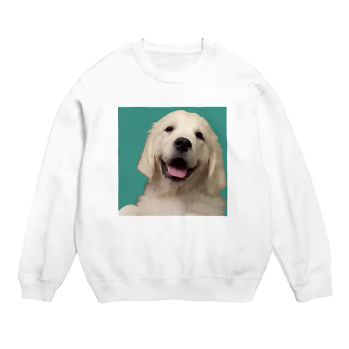 犬 ゴールデンレトリバー にっこり Crew Neck Sweatshirt