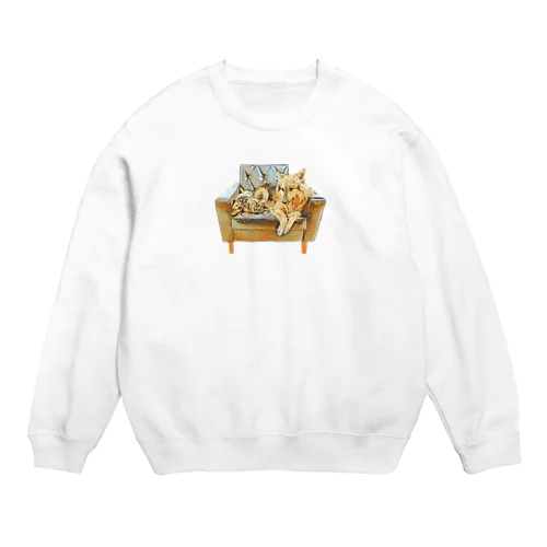 むくむに　- くつろぎver. - Crew Neck Sweatshirt